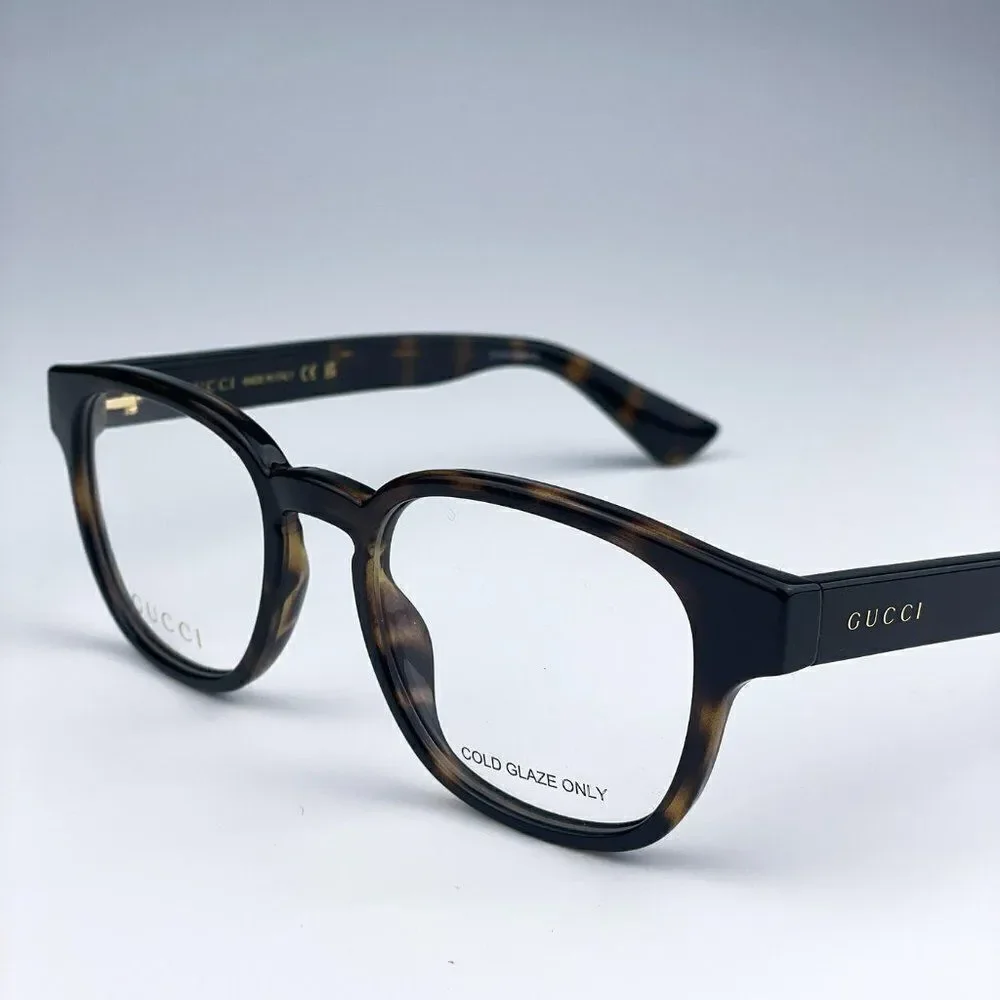SALE! NEW Gucci GG1343O 002 Dark Havana Oval Unisex Eyeglasses